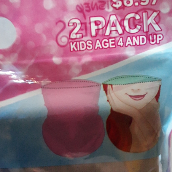 NWT Disney Ariel gaiter masks 2pk - Picture 2 of 4
